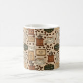 Mug Café vintage style motif rétro (Centre)