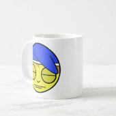 Mug café visage couché (Devant gauche)