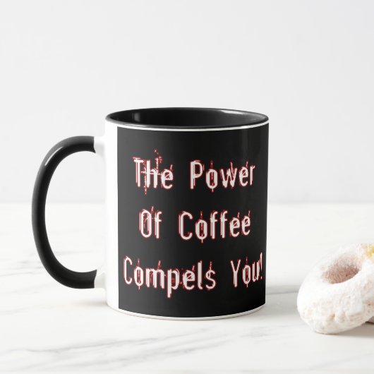 Mug Café vous oblige à blanc (Avec donut)