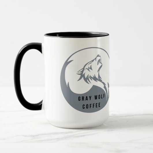 Mug Café Wolf gris 15oz (Gauche)