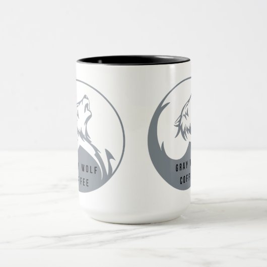 Mug Café Wolf gris 15oz (Centre)