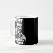 Mug Café Zombie parce que le meurtre est faux (Devant gauche)