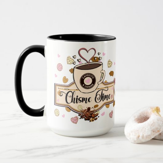 Mug Cafecito et Chisme style mexicain (Avec donut)