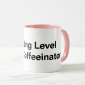 Mug Caféinateur expert de niveau parental (Devant droit)