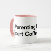 Mug Caféinateur expert de niveau parental (Devant gauche)