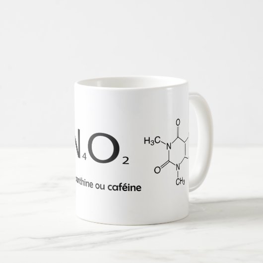 Mug Caféine (Devant droit)