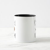 Mug Caféine avant la routine drôle de conception pour (Centre)