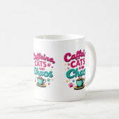 Mug Caféine, chats et chaos (Devant droit)