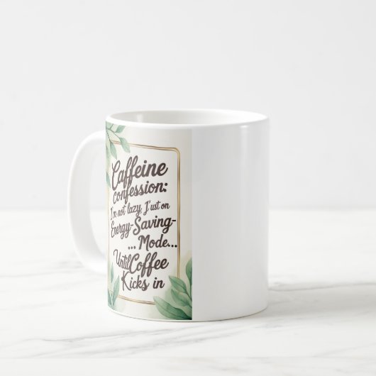 Mug Caféine Confession (Devant gauche)