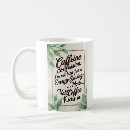 Mug Caféine Confession (Gauche)