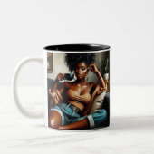 Mug "Caféine & Confiance" (Gauche)