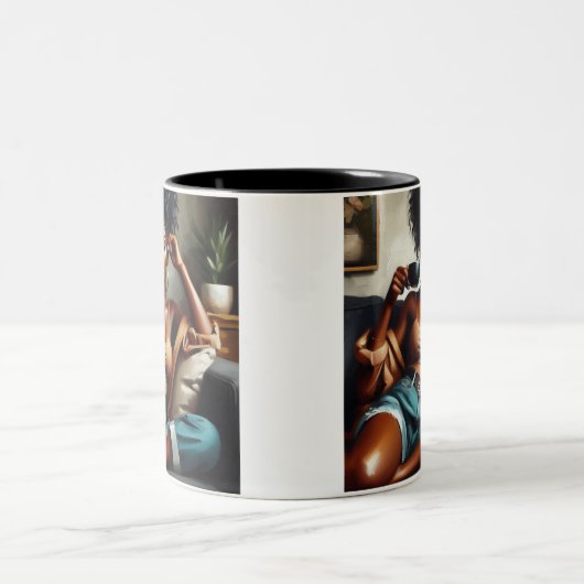 Mug "Caféine & Confiance" (Centre)