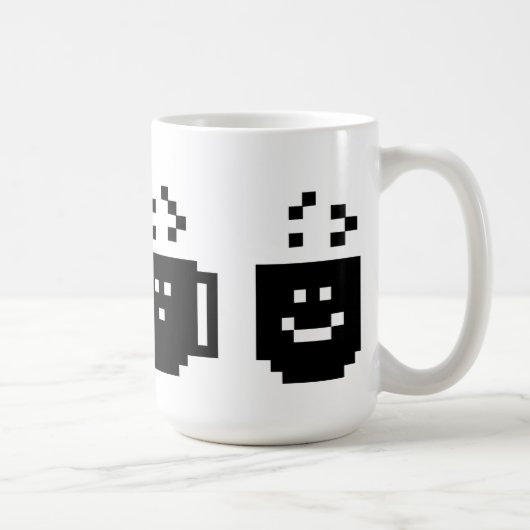 Mug Caféine du besoin de pixels aussi (Droite)