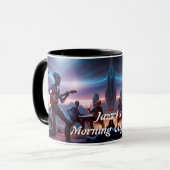 Mug Caféine du matin de Jazzy personnalisable (Devant gauche)