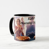 Mug Caféine du matin de Katie personnalisable (Devant gauche)
