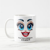 Mug Caféiné & Écrasant Tellement Fabuleux Yeux Drôle d (Gauche)