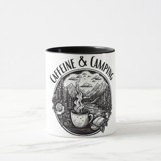 Mug Caféine et camping (Centre)