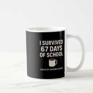 Mug Caféine et chaos drôle enseignant élève 6-7 Meme