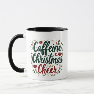 Mug Caféine et Noël Cheer Café Amateurs
