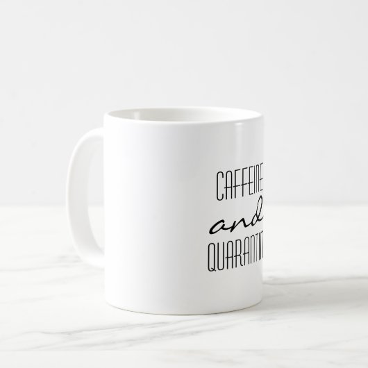 Mug Caféine et quarantaine (Devant gauche)