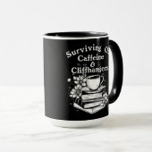 Mug Caféine et suspense (Devant droit)