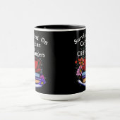 Mug Caféine et suspense colorés (Centre)