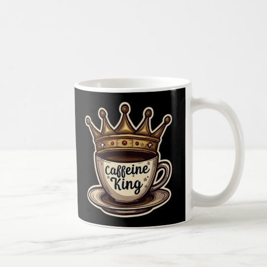 Mug Caféine King - Couronné De Café (Droite)