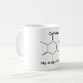 Mug Caféine : ma drogue de choix (Devant gauche)