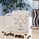 Mug Caféine Molécule Amateurs de café Personnalisé<br><div class="desc">Caféine Molecule Amateurs de café Design personnalisé.</div>