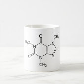 Mug Caféine Molécule Chimie Café Atomes (Centre)