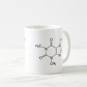 Mug Caféine Molécule Chimie Café Atomes (Devant droit)