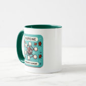 Mug Caféine : Mon élément favori ! (Devant gauche)