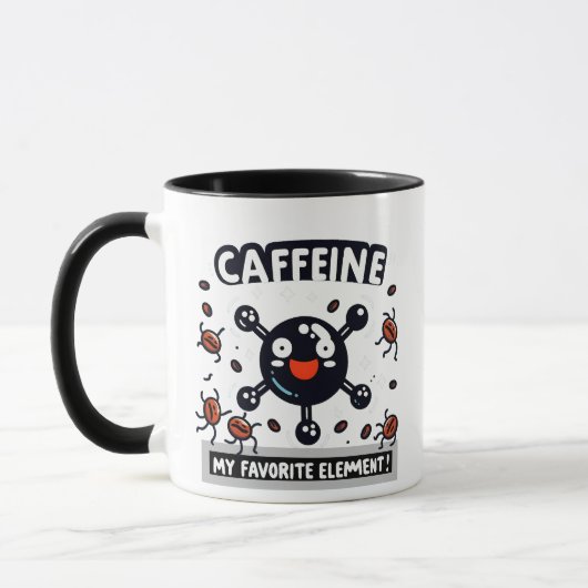 Mug Caféine : Mon élément favori ! (Gauche)