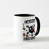 Mug Caféine : Mon élément favori ! (Devant droit)