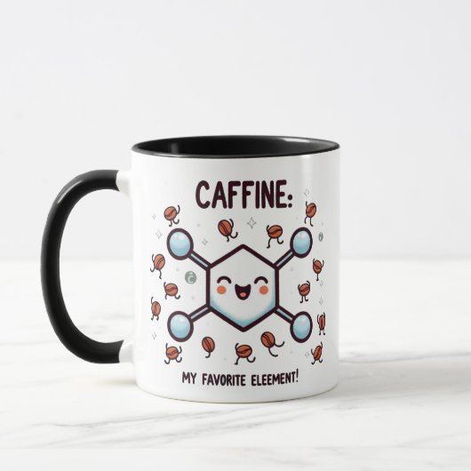 Mug Caféine : Mon élément favori ! (Gauche)
