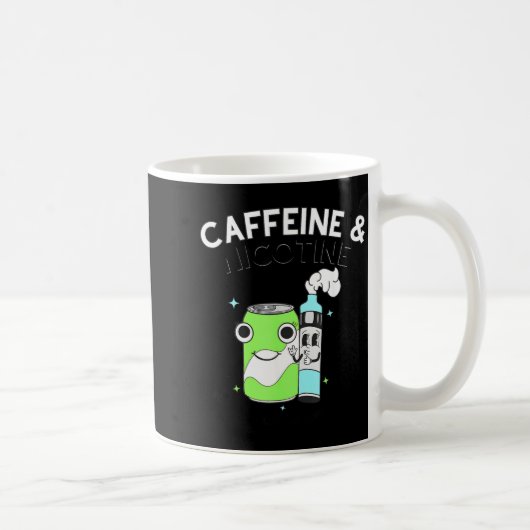 Mug Caféine Nicotine Parce que Mes Organes n'Importent (Droite)