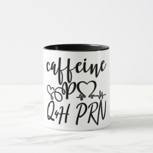 Mug Caféine PO Q4H PRN/infirmière/médecin (Centre)