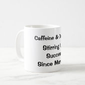Mug Caféine & Rêves : Réussite (Devant gauche)