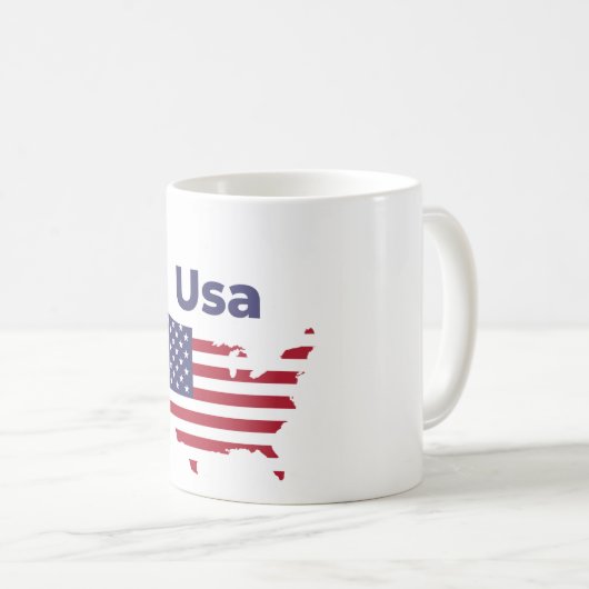 Mug cafés flag usa new desgin (Devant droit)