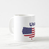 Mug cafés flag usa new desgin (Devant gauche)