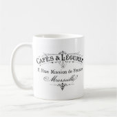 Mug cafés français vintages et légumineuses de (Gauche)