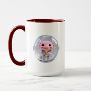 Mug Cafetière Astronaute Axolotl Mignonne Espace Galax