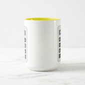 Mug Cafetière de calculatrice pour comptable ou compta (Centre)