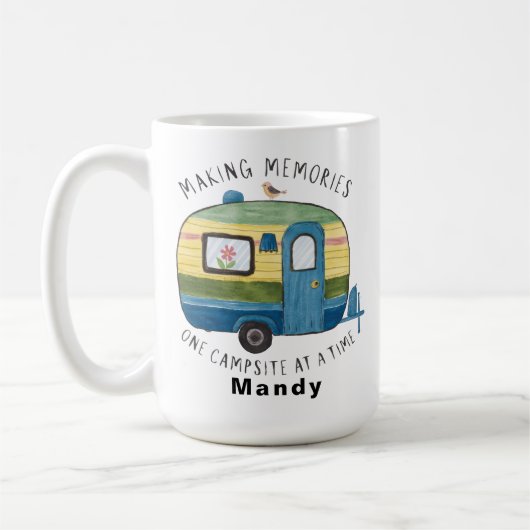 Mug Cafetière de voyage personnalisable pour campeur v (Gauche)