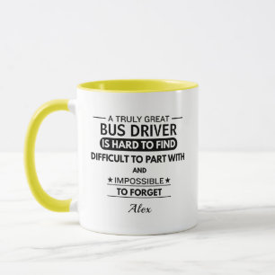 Mug Cafetière personnalisée pour chauffeur d'autobus s