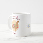 Mug Caffeinate Porte Sur Llama Alpaca Animal Dessiné À (Devant gauche)