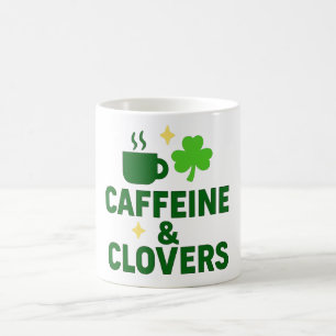 Mug Caffeine & Clovers – Amateur de café irlandais