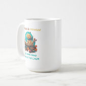 Mug Caffeine & Coziness Golden Retriever Book (Devant gauche)