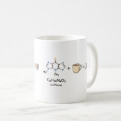 Mug Caffeine Equation–Coffee Powers You Funny Science  (Devant droit)