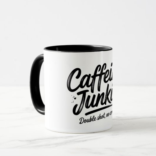 Mug Caffeine Junkie (Devant gauche)